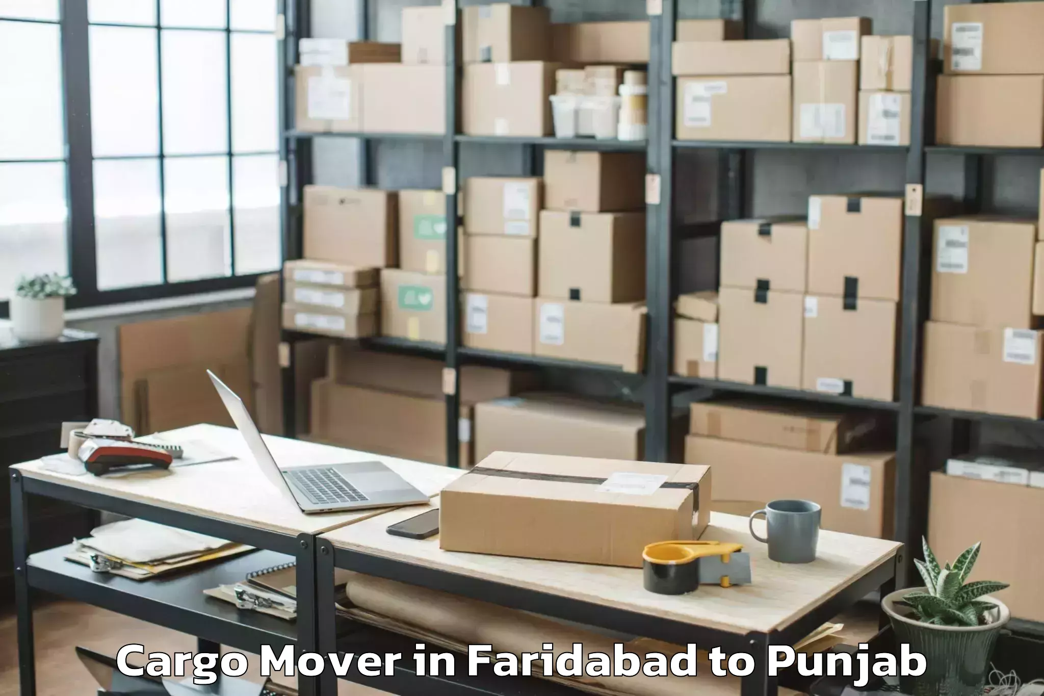 Efficient Faridabad to Dasuya Cargo Mover